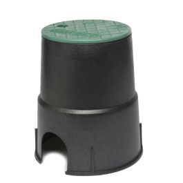 StormDrain FSD-100 10-Inch Black Round Valve Box and Lid - GreyDock.com