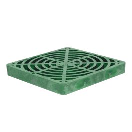 Storm Drain FSD-064-S 6 Square Plastic Bottom Outlet Grate with Drain