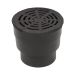 Fernco StormDrain FSD-060-CB Kit Round Catch Basin Kit with Black Grate