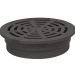 Fernco Storm Drain FSD-064-R 6-inch Round Bottom Outlet Drain Grate - Black