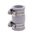 Fernco 1056-075 3/4-in. Flexible PVC Pipe Coupling for Cast Iron and Plastic Plumbing Connections in Gray