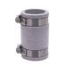 Fernco 1056-125 1-1/4 in. Flexible PVC Pipe Coupling for Cast Iron and Plastic Plumbing Connections in Gray