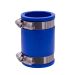 Fernco 1056-150 1-1/2 in. Flexible PVC Pipe Coupling for Cast Iron and Plastic Plumbing Connections in Blue