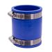Fernco 1056-22 2 in. Flexible PVC Pipe Coupling for Cast Iron and Plastic Plumbing Connections in Blue