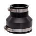 Fernco 1056-32 Reducing 3-in. x 2-in. Flexible PVC Pipe Coupling for Cast Iron and Plastic Plumbing Connections in Black