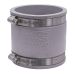 Fernco 1056-33 3 in. Flexible PVC Pipe Coupling for Cast Iron and Plastic Plumbing Connections in Gray