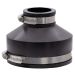 Fernco 1056-415 Reducing 4-in. x 1-1/2-in. Flexible PVC Pipe Coupling for Cast Iron and Plastic Plumbing Connections in Black
