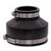 Fernco 1056-42 Reducing 4-in. x 2-in. Flexible PVC Pipe Coupling for Cast Iron and Plastic Plumbing Connections in Black
