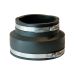 Fernco 1056-54 Reducing 5-in. x 4-in. Flexible PVC Pipe Coupling for Cast Iron and Plastic Plumbing Connections in Black