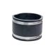 Fernco 1056-55 5-in. Flexible PVC Pipe Coupling for Cast Iron and Plastic Plumbing Connections in Black