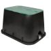 Fernco Storm Drain FSD-120 Deep Rectangular Black Valve Box and Green Lid