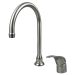 Ultra Faucet High Arc Gooseneck RV Mobile Home Single Lever Kitchen Faucet, Stainless Steel