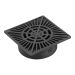 StormDrain FSD-054-S 5-inch Black Square Bottom Outlet Drain Grate