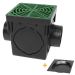 StormDrain FSD-090-K 9-Inch Square Catch Basin with Green Grate Drain Box Grate Kit 