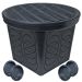 Source 1 Drainage StormDrain Catch Basin Round 20 inch with Grate Lid Kit FSD-3017-20BKIT