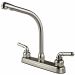Ultra Faucets RV Mobile Home Travel Trailer High Rise Kitchen Sink Faucet, Stainless Steel