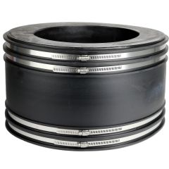 Fernco 1002-1818 18" x 18" Flexible PVC Sewer Drain Pipe Coupling for Clay to Cast Iron, Plastic or Steel Plumbing Waste Connections