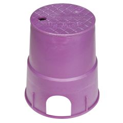 Fernco FSD-63 Storm Drain 6-inch Round Purple Valve Box with Lid, Reclaimed Water