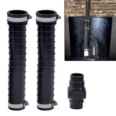 Fernco QwikFlex 24" In-Line Sump Pump Check Valve Installation Kit for Offset or Hard To Reach 1-1/2" Pipe Connections
