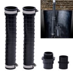 Fernco QwikFlex 24" Threaded Sump Pump Check Valve Installation Kit for Offset or Hard To Reach 1-1/2" Pipe Connections