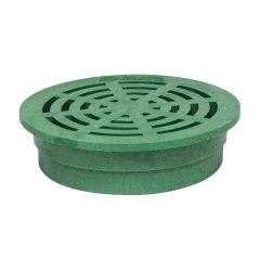 Fernco Storm Drain FSD-040-R 4-inch Round Bottom Outlet Drain Grate - Green