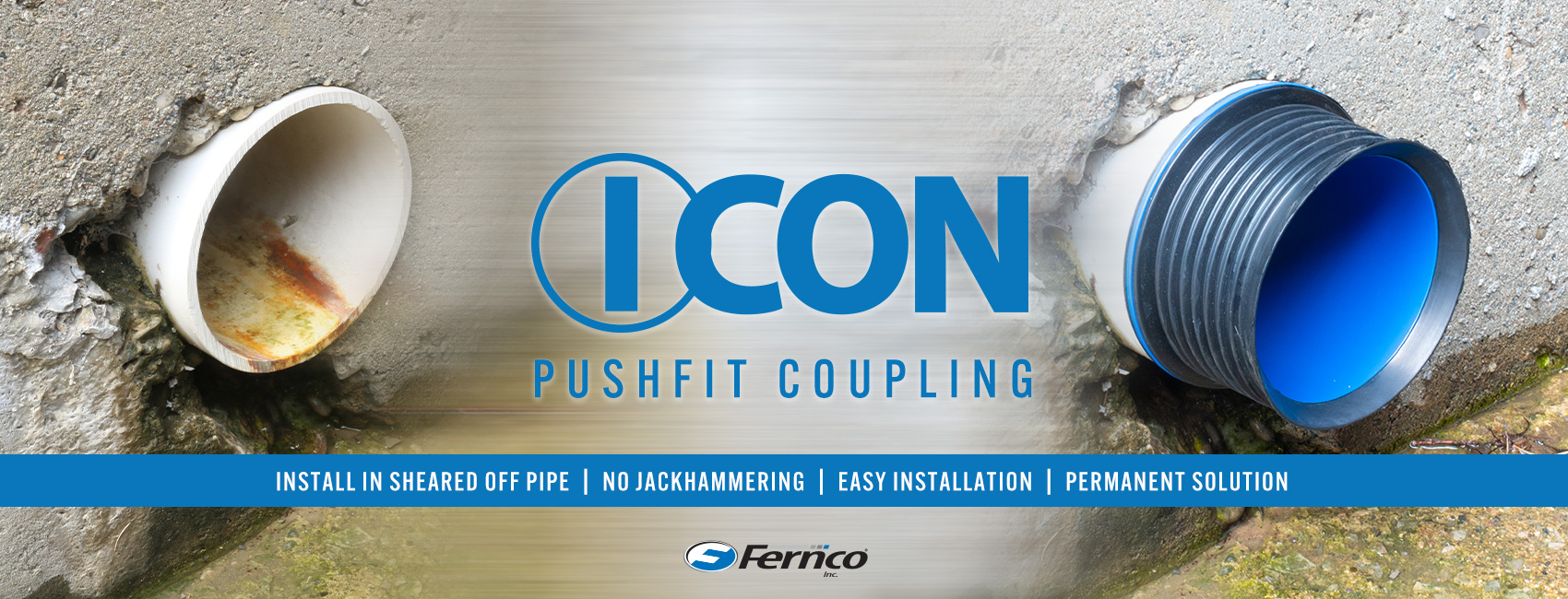 Fernco ICON Pushfit Coupling